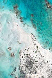 High angle view of beach
