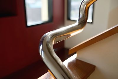 Close-up of empty seats in window at home