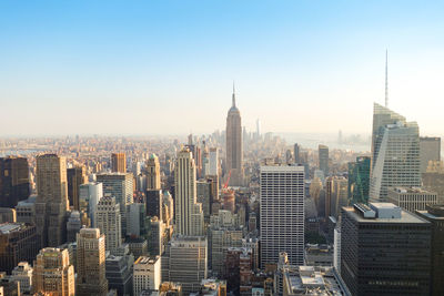 High angle view of cityscape