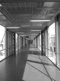 Interior of empty corridor