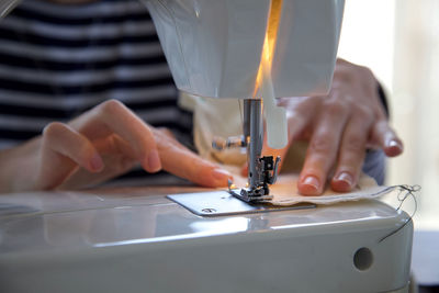 Man working in kitchen