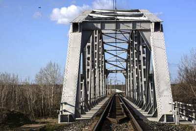 Low angle view of bridge against sky