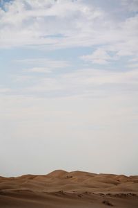 Scenic view of desert against sky