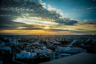 Cityscape at sunset