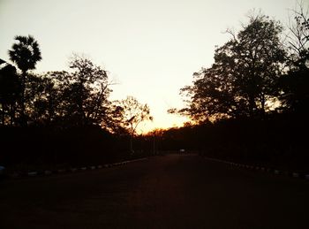 Road at sunset