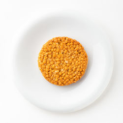 High angle view of breakfast in plate
