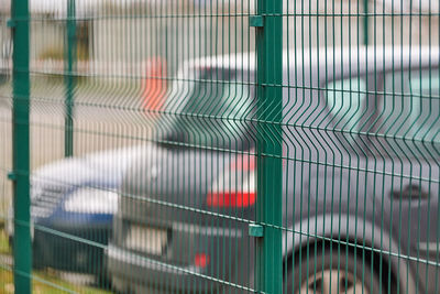 Full frame shot of metal fence