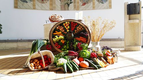 Close-up of food on table