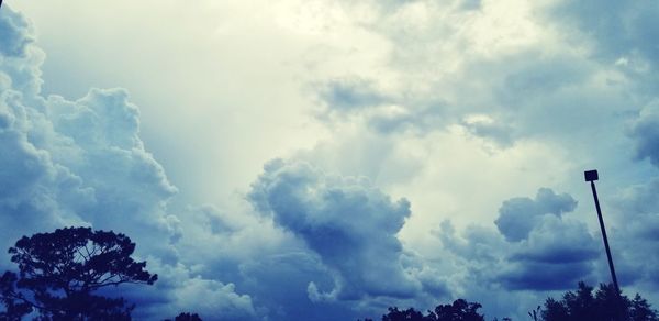 Low angle view of clouds in sky