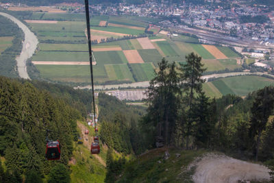 Panoramic view of agricultural field