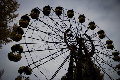Low angle view of ferris wheel