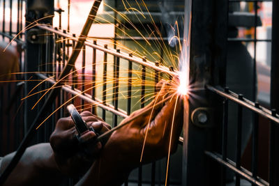 Man working in factory