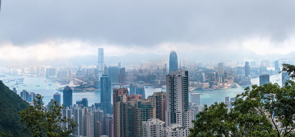 View of hong kong city