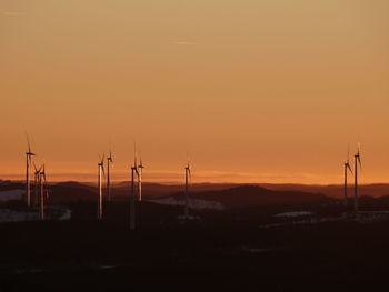 Sunset over landscape