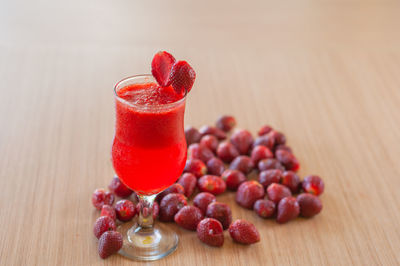 Close-up of drink on table