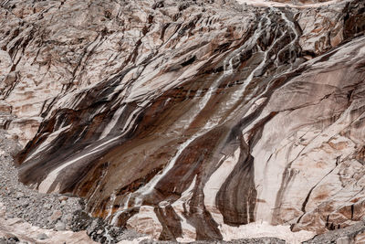Full frame shot of rock formations