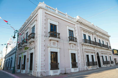 Low angle view of building against sky