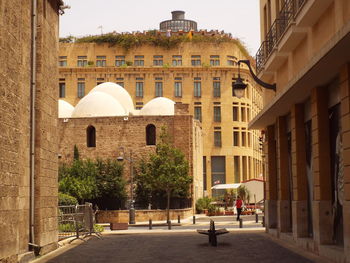 Buildings against sky in city