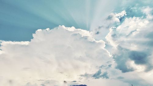 Low angle view of clouds in sky