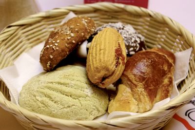 Close-up of food served in plate