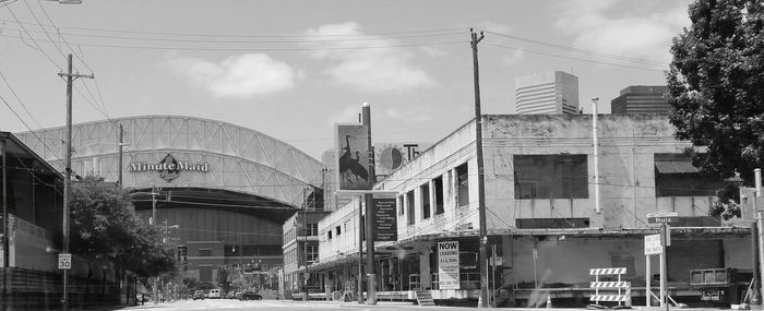 Panoramic view of city against sky