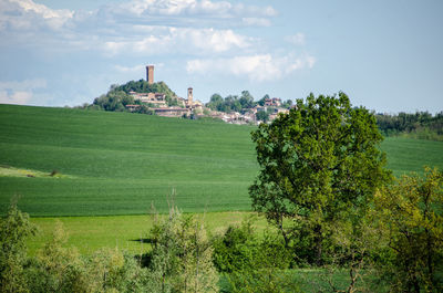 Scenic view of landscape against sky