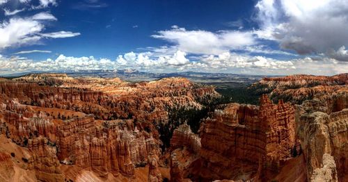 Scenic view of bryce canyon national park