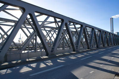 View of bridge against clear sky