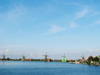 Ship moored at harbor