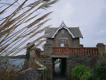 Low angle view of building against sky