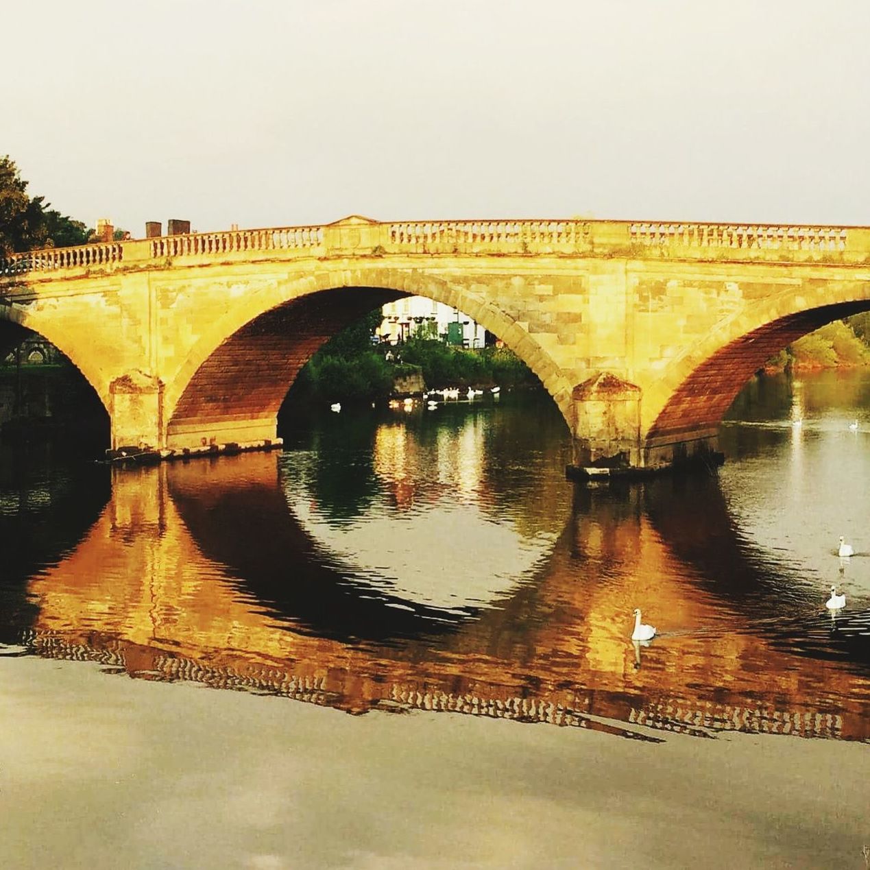 arch, built structure, architecture, water, connection, bridge - man made structure, reflection, arch bridge, river, bridge, waterfront, clear sky, tree, canal, engineering, tranquility, sky, lake, nature, no people