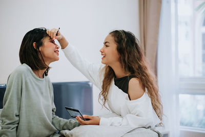 Young woman smiling