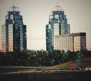 View of skyscrapers against sky