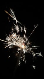 Firework display at night
