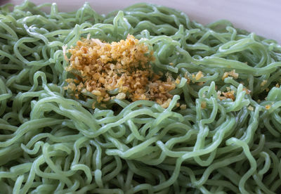 High angle view of vegetables in container