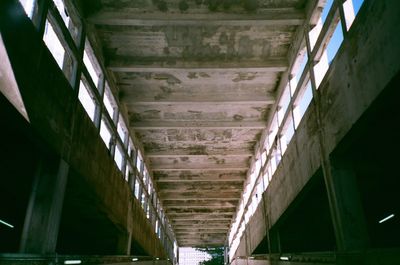 Low angle view of building ceiling