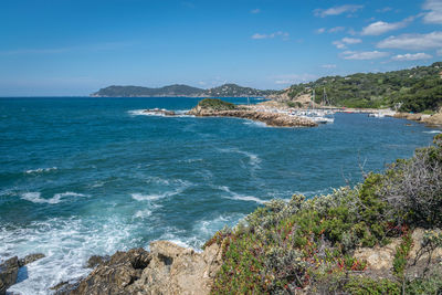 Scenic view of sea against sky