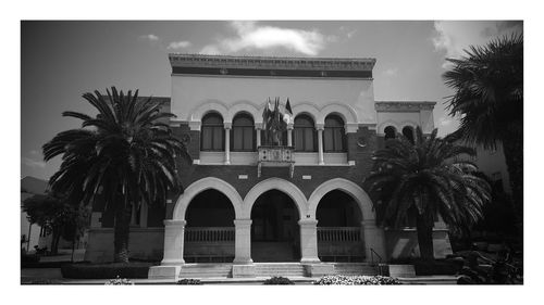 Low angle view of historical building