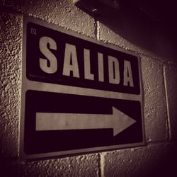 Close-up of information sign