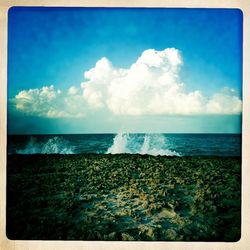 Scenic view of sea against sky