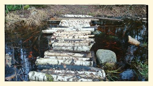 Rocks in water