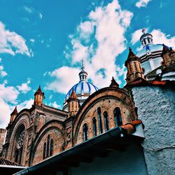 Low angle view of building against sky