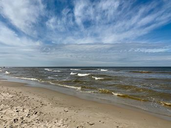 Scenic view of sea against sky