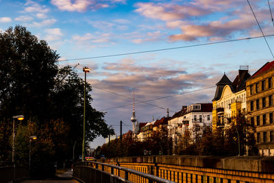 Low angle view of buildings against sky
