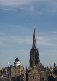 Panoramic view of buildings in city against sky