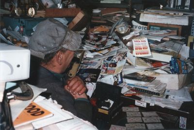 Man working in shelf