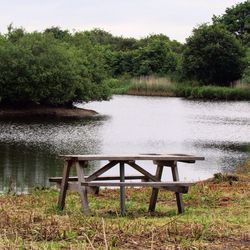 Scenic view of lake