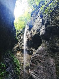 Scenic view of waterfall