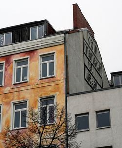 Low angle view of residential buildings against sky