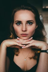 Portrait of beautiful young woman